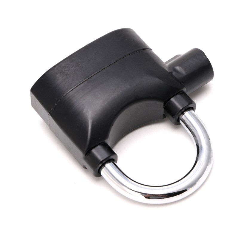 Cadenas d'alarme de sécurité noir, sirène étanche, pour moto, vélo, sécurité parfaite avec alarme 110db