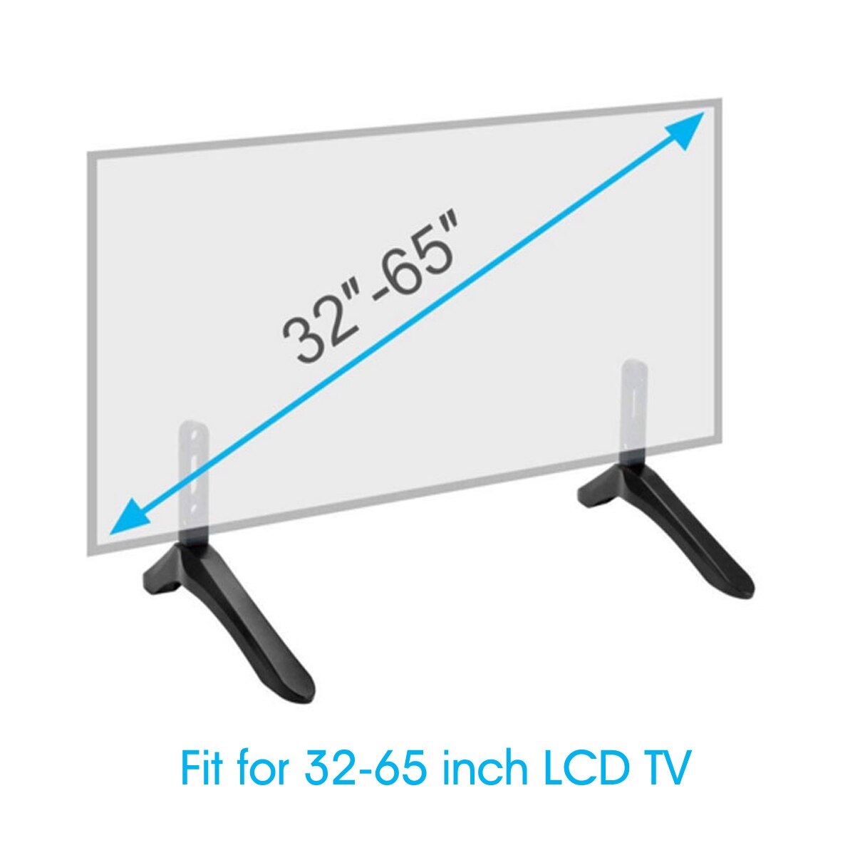 2 Stuks Universele Tv Stand Base Mount Voor 32-65 Inch Lcd Tv Niet Voor Lg Tv Televisie Beugel tafel Houder Monitor Beugel