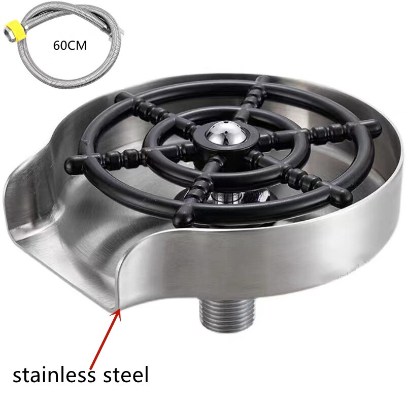 Automatic Cup Washer Faucet Glass Rinser Kitchen Sink Bar Glass Rinser Coffee Pitcher Wash Cup For Kitchen Bar Tools Accessories: A