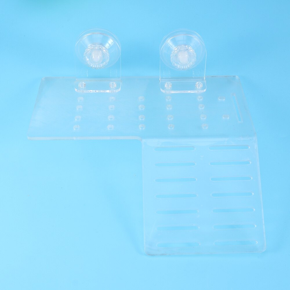 Turtle Dock Basking Platform Floating Turtle Pier with 2 Suction Cups (White) - Size