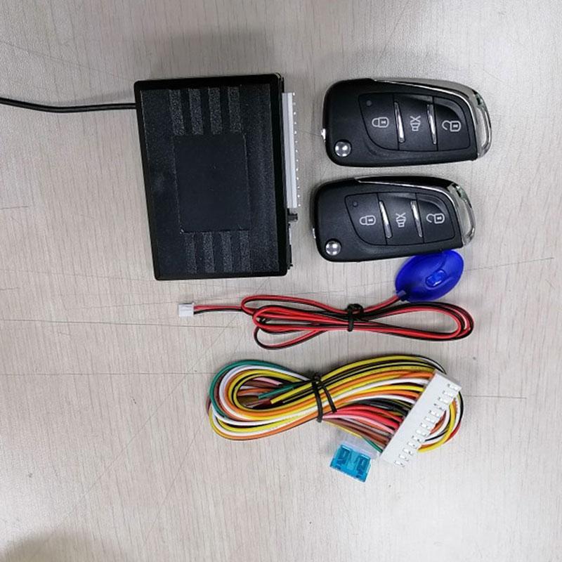 Universele Auto Auto Keyless Entry Systeem Knop Start Stop Led Sleutelhanger Centrale Kit Deurvergrendeling Met Afstandsbediening