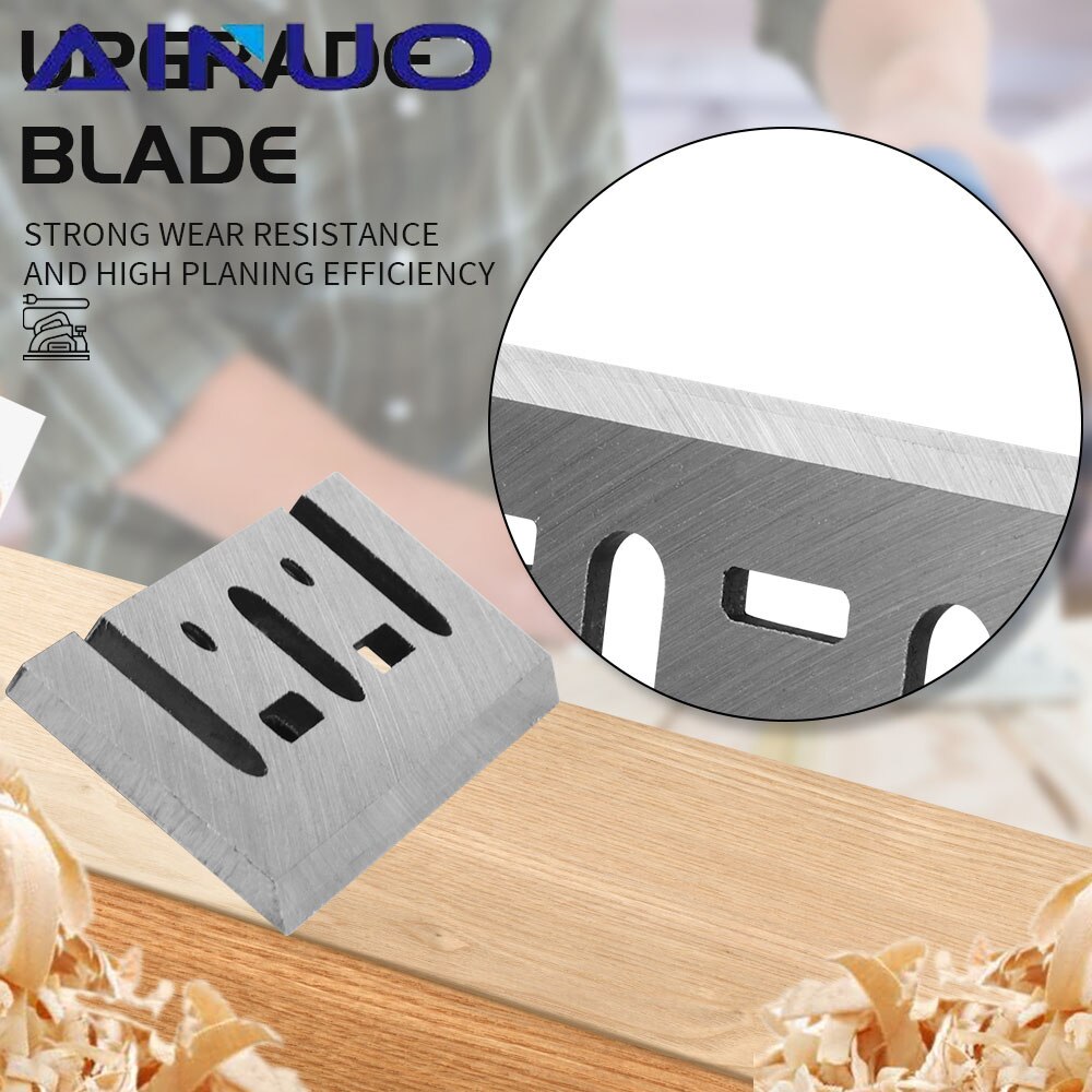 Hoja cepilladora de madera para Makita 1900B, Juego de 2 piezas, 80mm, cuchilla de repuesto, piezas de maquinaria para carpintería