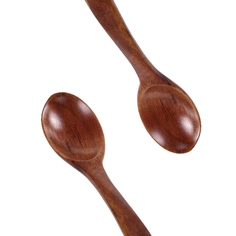 5 EEN Pak Van Kleine Houten Lepel Roeren Anti Tip
