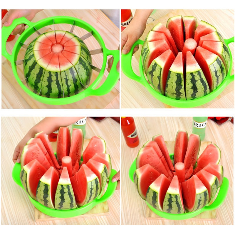 Big Size 26 cm Watermeloen Cutter Divider Meloen Snijmachine Cantaloupe Snijden Mes Fruit Cutter Mes Keuken Accessoires