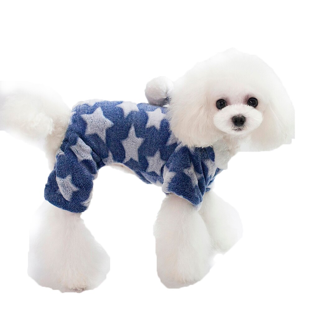 Neue Mit Kapuze Weiche vier Beine Haustier Hund Winter Mantel Kleidung Mit Stern aufbringen Von S bis XXL Hund Warme Mantel hunde Kleidung
