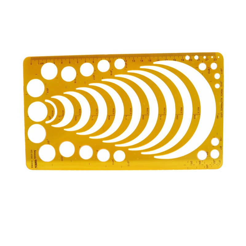 1 Pcs DIY Radius template ruler 23cm Circular Drawing Graphics Drawing Foot Semicircle Template Apparel Sewing Tools Accessory