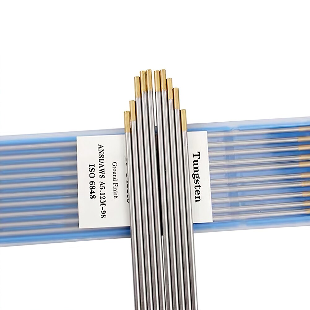 Tungsten Electrodes TIG Welding Rods Tungsten Rods TIG Welding Tungsten Needles Lanthanum 3/32" Gold Head