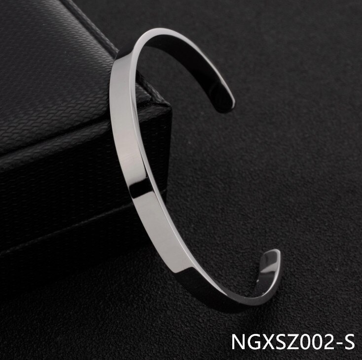 Neue Armreif Armbänder für Frauen Charme Armbinde Engagement NGXSZ002: NGXSZ002-S