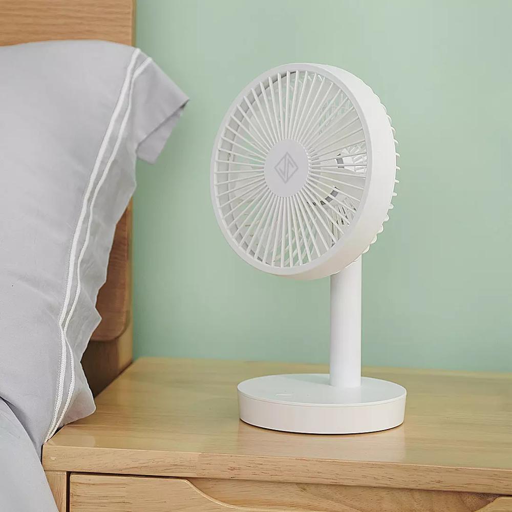 Für xiaomi Jipin Desktop Tisch Fan 4000mAh 5W USB Aufladbare 4 geschwindigkeit 7-blatt lupin super wind lüfter Für Büro Student