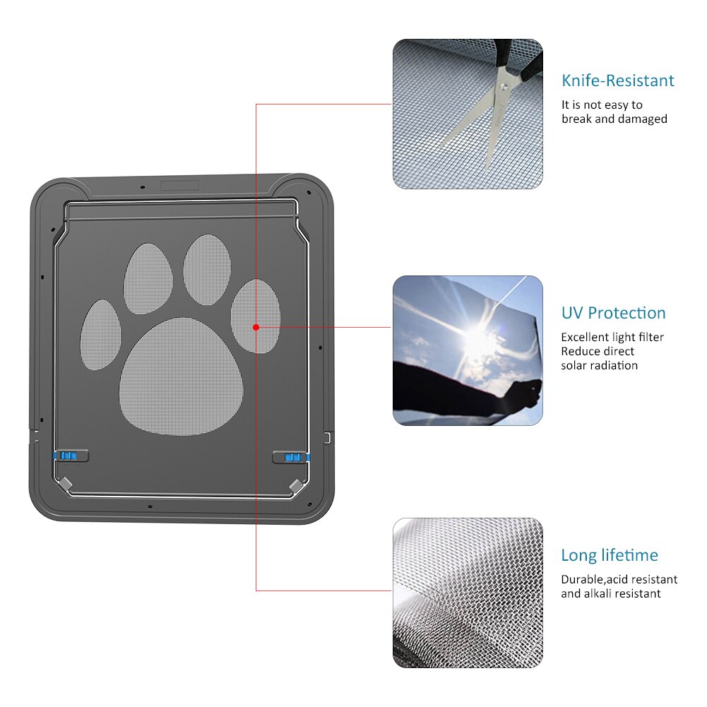 Multifunctionele Huisdier Magnetische Deur Innovatieve Gaas Raam Deur Voor Honden Katten Locking Pet Deur Voor Huisdieren