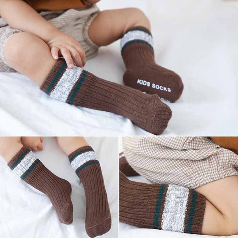 Dikkere Geboren Baby Sokken Knit Warm Baby Meisje Jongen Sokken Vloer Anti Slip Sokken Baby Baby Kniebeschermers Lange peuter Baby Sokken