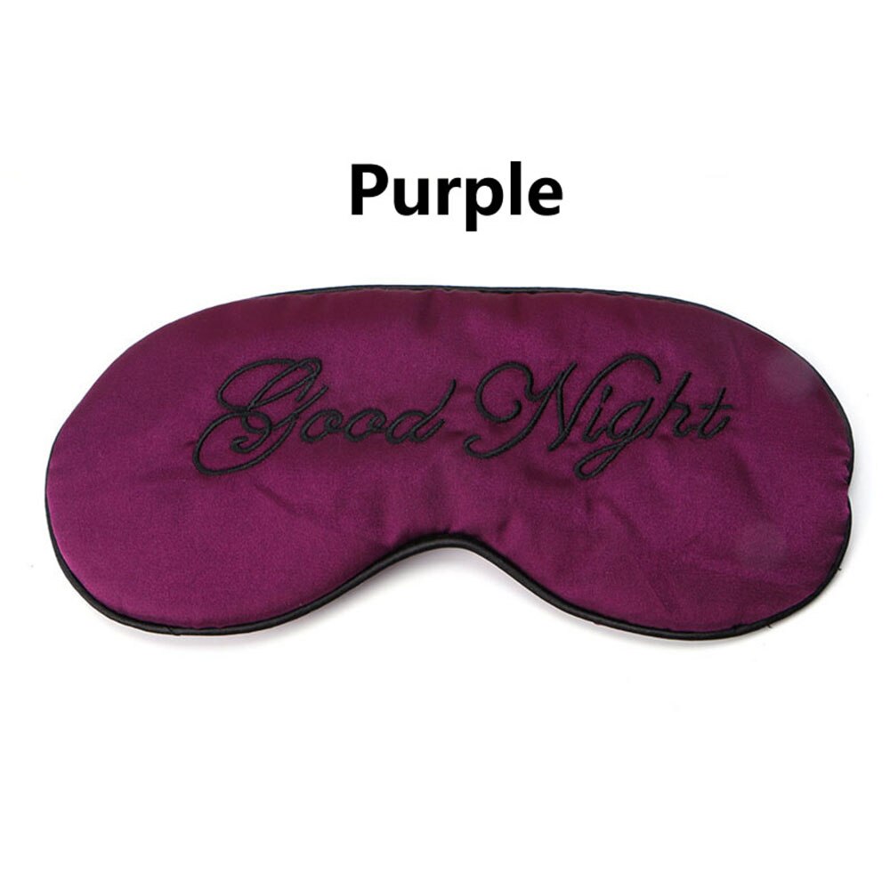 Cute Soft Mask Sleep Relax Aid Eye Mask Eye Shade Cover Comfort Health Blindfold Padded Shade Nap Shield Eye Care Travel: Purple