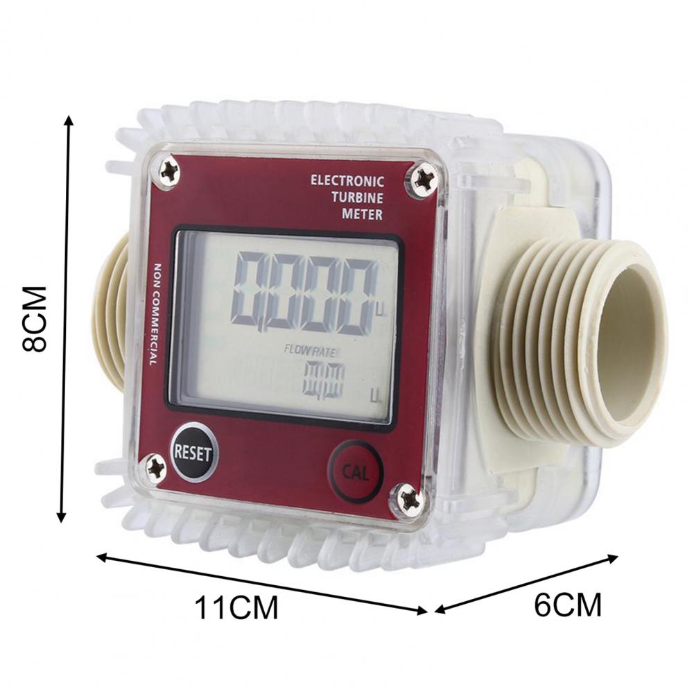 K24 Turbine Flow Meter Digital High Accuracy Flame Retardant Modular LCD Display Flowmeter For Petroleum Hardware Tools