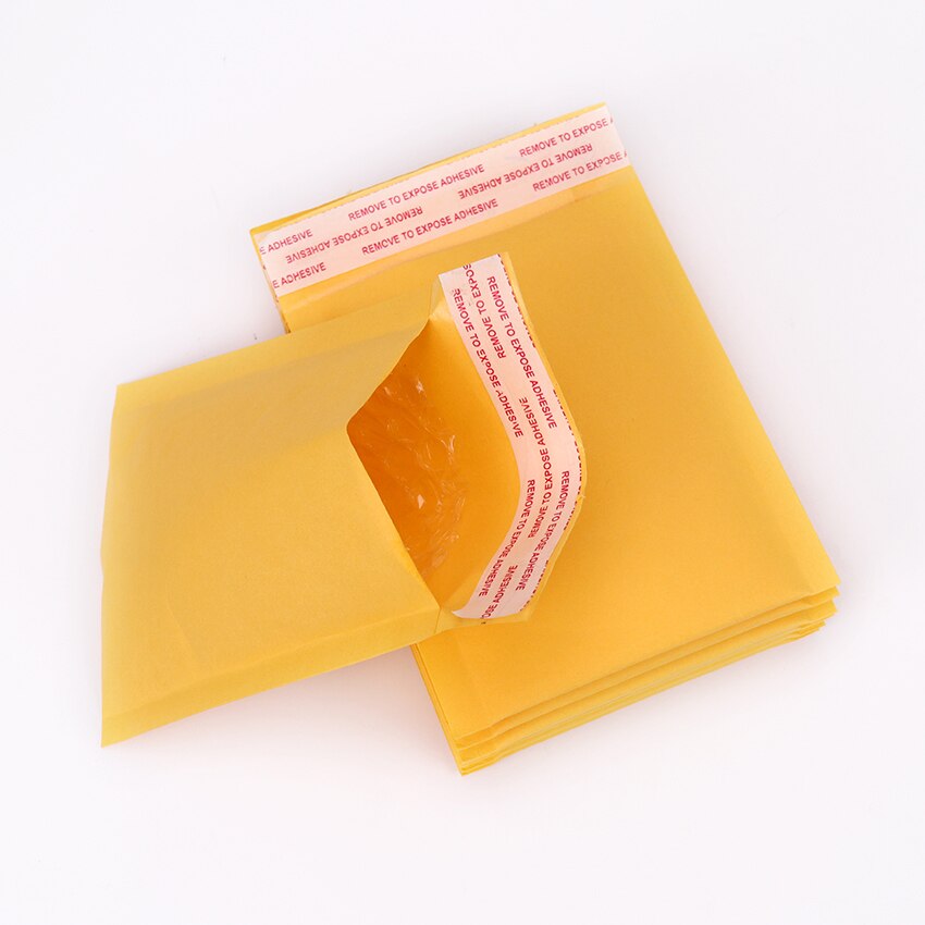 5Pcs 110*130Mm Bubble Enveloppen Tassen Mailers Padded Envelop Kraftpapier Bubble Mailing Tas Kwetsbaar Benodigdheden