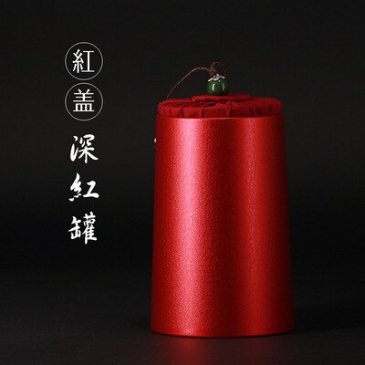 Small Special-shaped Tea Cans Tea General Packaging Tin Box Metal Spot Tinplate Cans Tea Organizer Kitchen Supplies: red