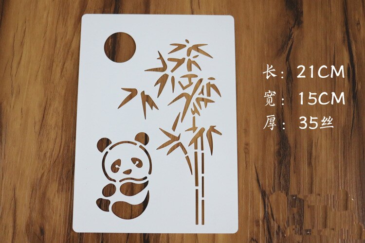 Håndbog diy maleri skabelon børns puslespil håndmalet farvepalet bambus blomst håndknop blonde lineal