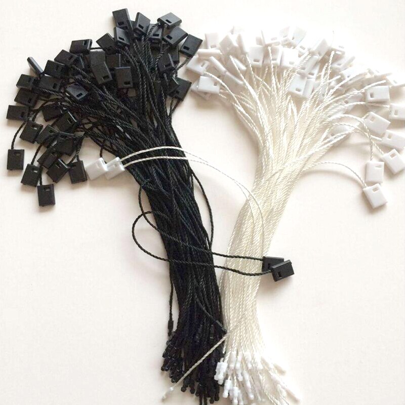 Gratis Bezorging Zwart En Waite Hang Tag String Hang Tag Strings Snoer Voor Kledingstuk Rijgen Prijs Hangtag Of seal Tag