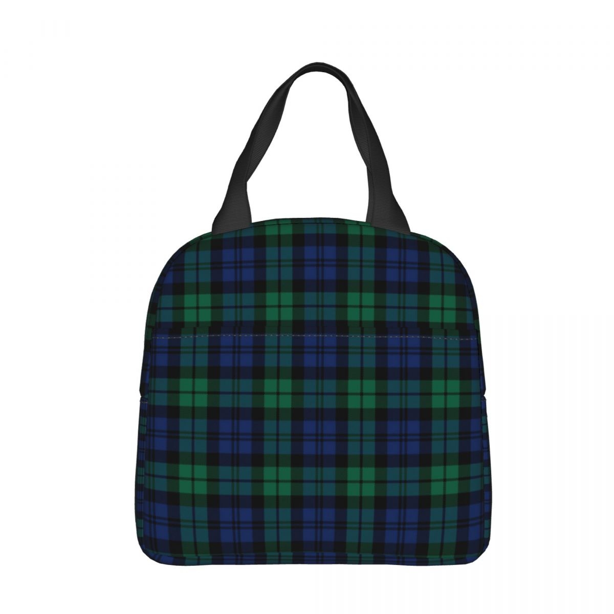 Royal Tartan Plaid Lunch Bag Waterproof Insulated Canvas Cooler Bag Thermal Cold Food Picnic Travel Tote for Women Children: Brown