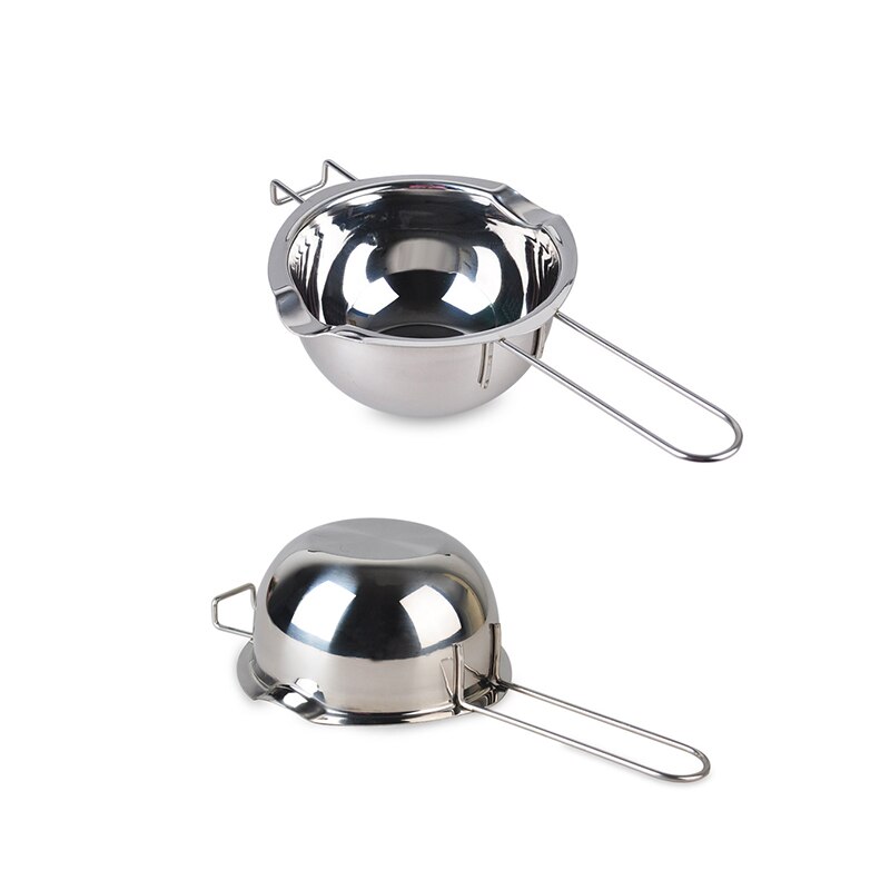 Rustfrit stål med langt håndtag chokolade smelteskål smør fondant ost karamel varmegryde til køkken kage bagning diy sæbe værktøj