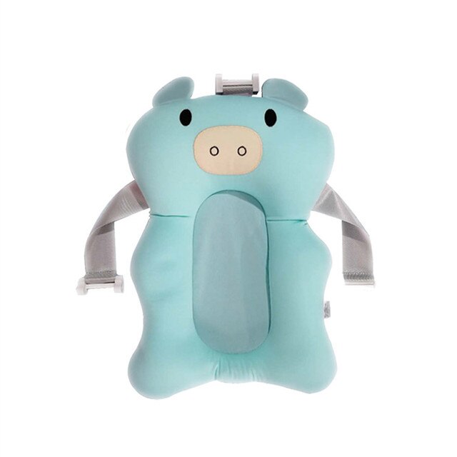 Baby shower badepude bærbar luftpude seng/stol/hylde skridsikker badekarmåtte tegneserie sikkerhed sikkerhed badesæde støttepude: 3