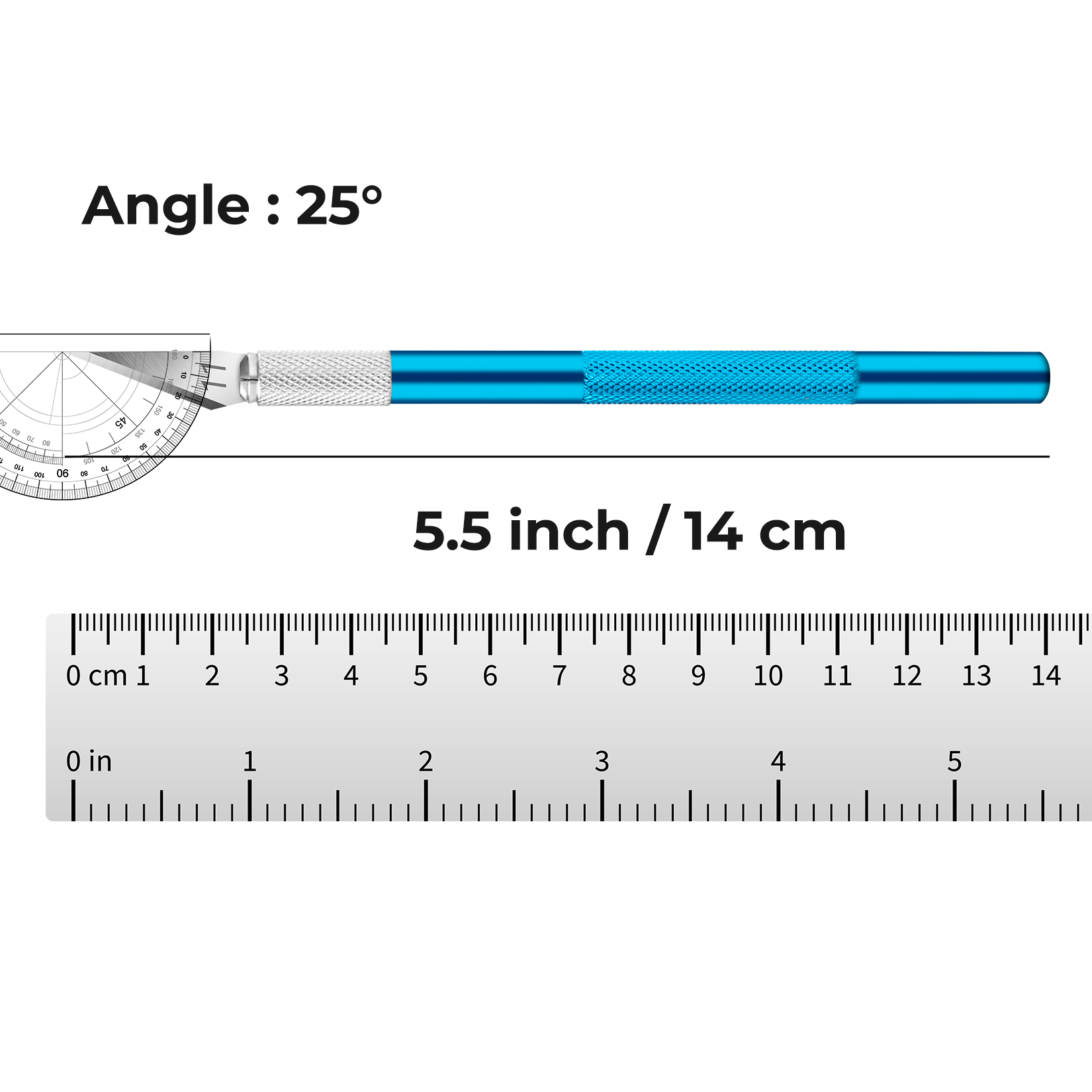 1pc hobbykniver med 9 stk. fylle på til exacto-knivblad,  (#11, 16, 17),  exacto-kniver og ekstra blad til nybegynnere