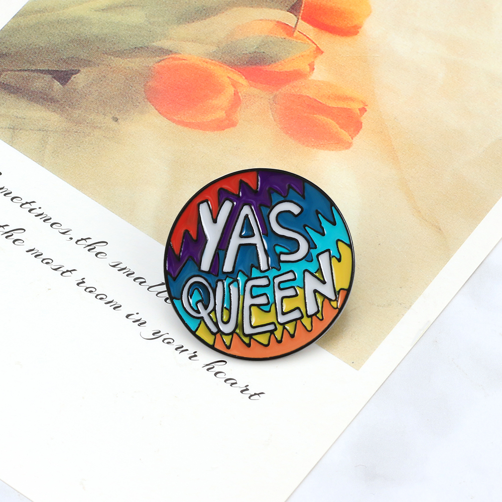 Alfileres esmaltados con citas de lema de la vida, broche 'Nunca Give Up' 'Live in the ', eslogan de pancarta, insignia, de joyería para amigos