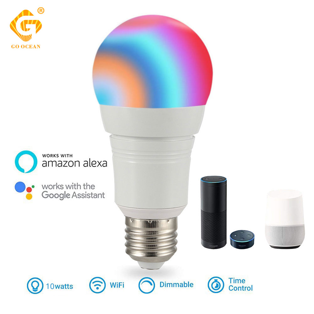8 Scene Modes 10W Wifi Led Lamp Smart Lamp Dimbare Kleur Veranderlijk Alexa Google Ios Android E27 App Voice controle Thuis Licht