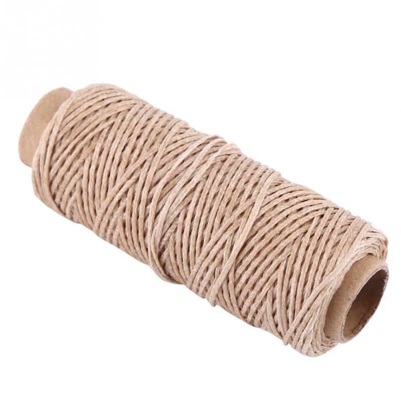 50M/Roll Handmade Flat Waxed Sew Wax Line Thread Cord Sewing Craft Tool Hand Stitching For Diy Leather Sewing Thread Accessories
