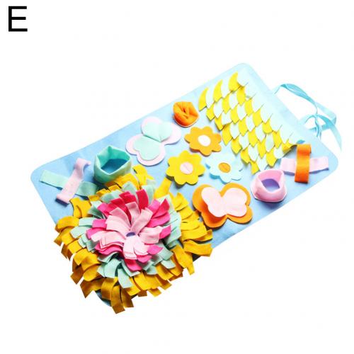 Pet Dogs Detachable Sniffing Pad Feeding Training Carpet Foraging Mat Cushion Litter Mat Toy Training Cats Scratch Guards Board: E