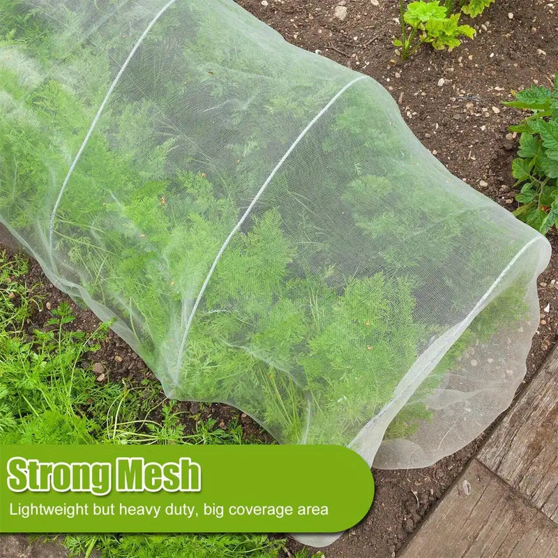 Hagenett skjermnett plante insekt gjenbrukbart netting 60 mesh hagestell beskyttelsesnett 2 x 5/10m og 3 x 5/10m