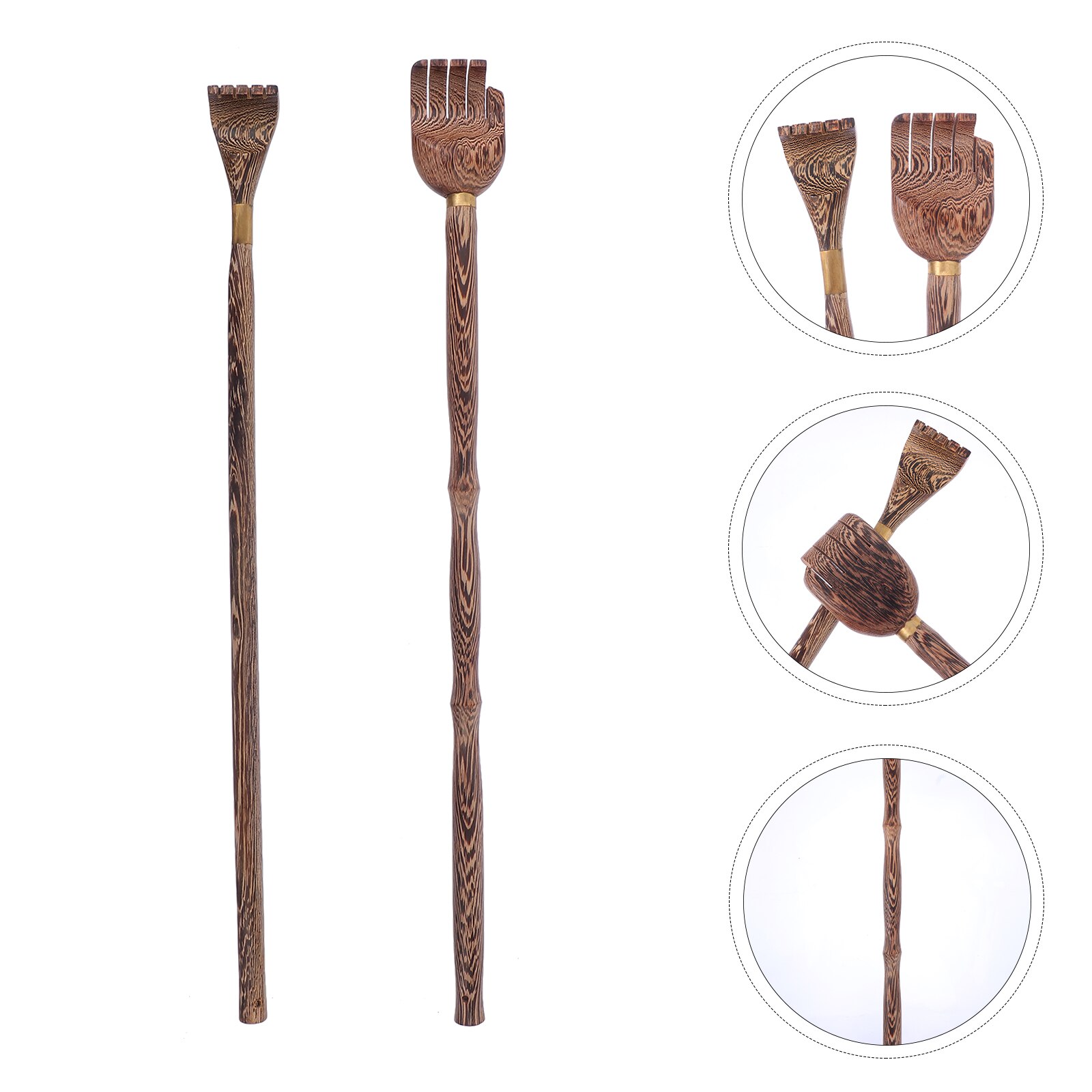 2 stuks houten rugkrabber voor ouderen