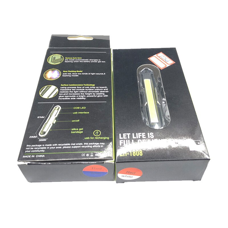 Fietslicht Fiets Fietsen Waterdichte Lithium Batterij Led Fiets Achterlicht Fietshelm Light Lamp Mount Fiets Accessoires