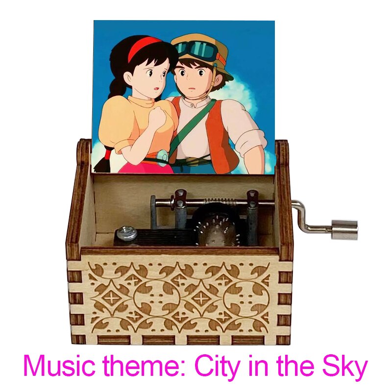 Wooden Music Box Carved Color 3D Printing Music Box Birthday Year