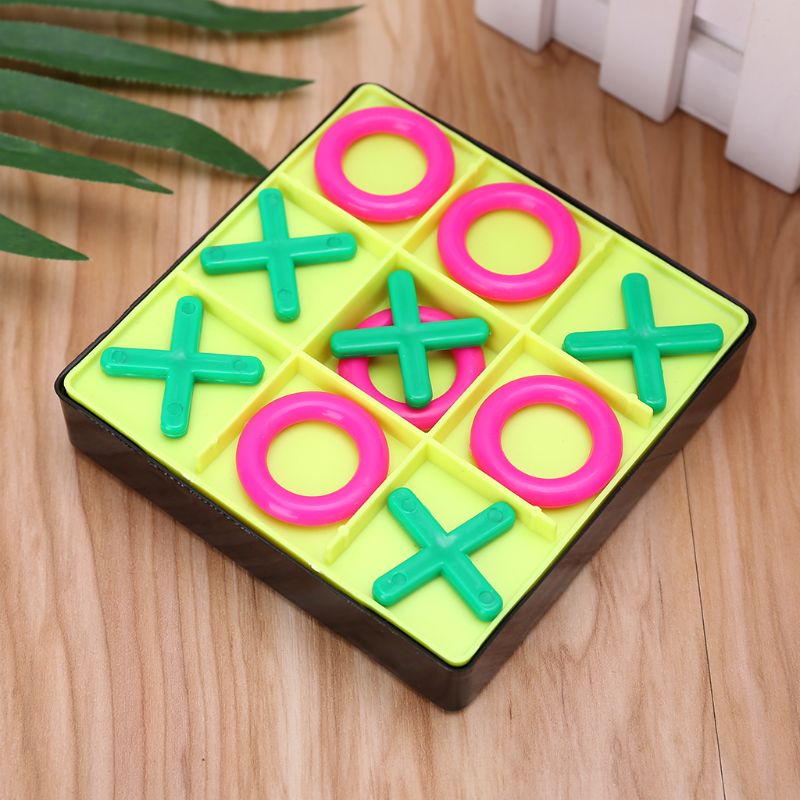 Plastica plastica O X Tic Tac Toe pezzi degli scacchi giocattoli Set bambini rompicapo bambino strumento di sviluppo di intelligenza educativa precoce regalo