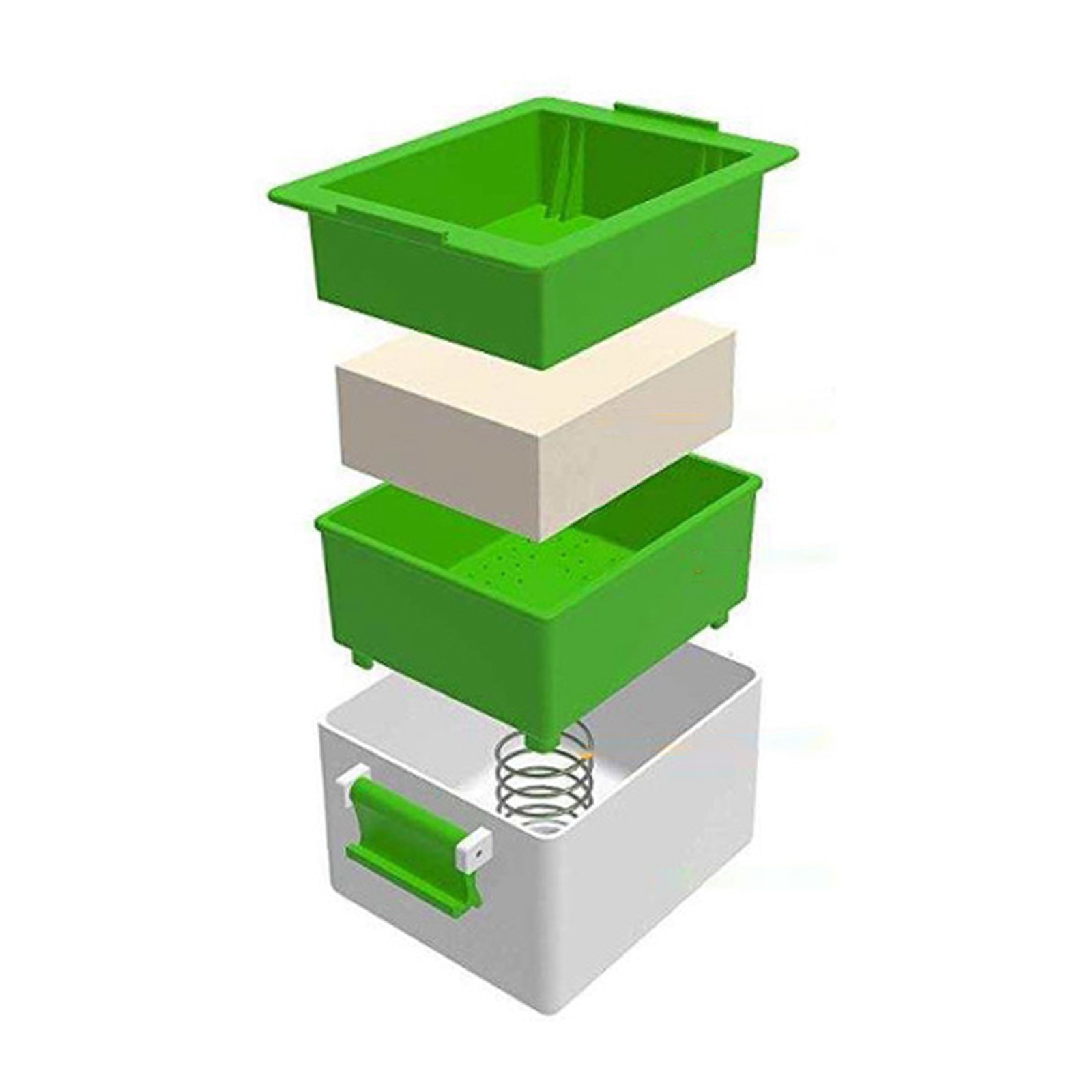 Premium Plastic Tofu Press Drainer Mold Marinating Dish Mould Automatically