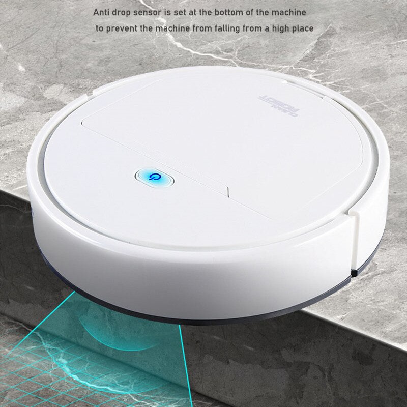 Robô aspirador de pó cross-border pequeno eletrodomésticos carregamento máquina de limpeza automático aspirador de pó inteligente vassoura