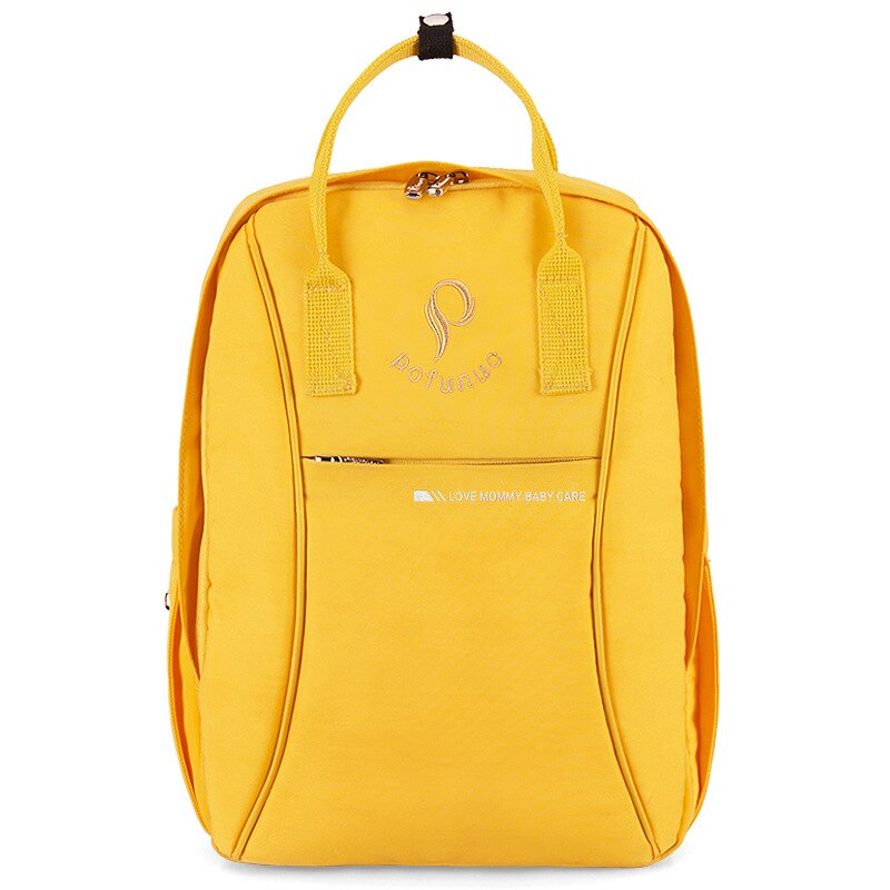 Bolsa de pañales de maternidad de para bebé, bolsa de pañales de gran capacidad, bolsa de mamá de viaje para el cuidado del bebé, mochila para mamá: Yellow