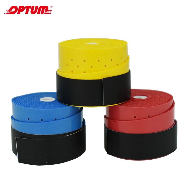 OPTUM 3pcs Tennis Racket Coated Style Overgrips Anti-skid Sweat Absorbed Tapes Badminton Tennis Overgrips Fishing Rod Sweatbands