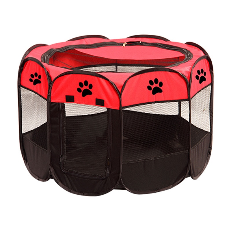 Casetas exteriores portátiles, vallas para mascotas, carpa, casas pequeñas, grandes, perros, gatos, parque infantil plegable, jaula interior para cachorros, caja de: red / 74x43cm