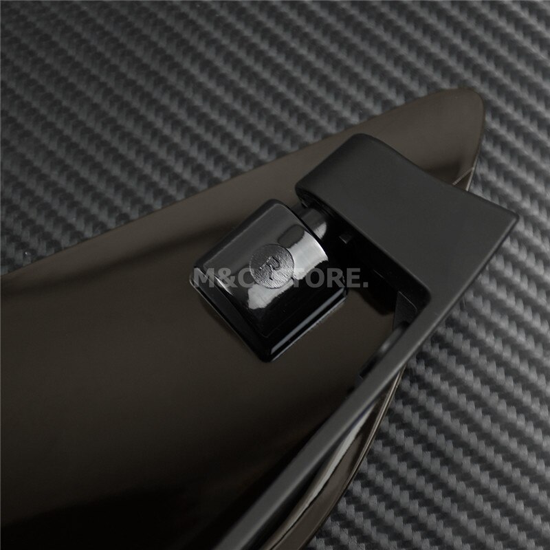 Smoke Adjustable Windshield Side Wing Windshield Air Deflector For Harley Touring Electra Glide Street Glide Tri Glide