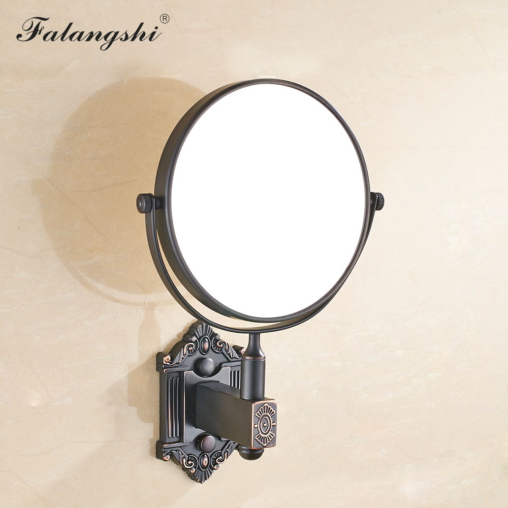 Bathroom Wall Mirror Antique Bronze Euro Style Bath Makeup Mirror Adjustable Round Cosmetic Mirrors Bathroom Accessories WB8901