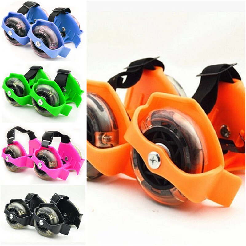 Colorful Flashing Roller Whirlwind Pulley Flash Wheels Heel Roller Adjustable Simply Skating Shoes toys For Kid