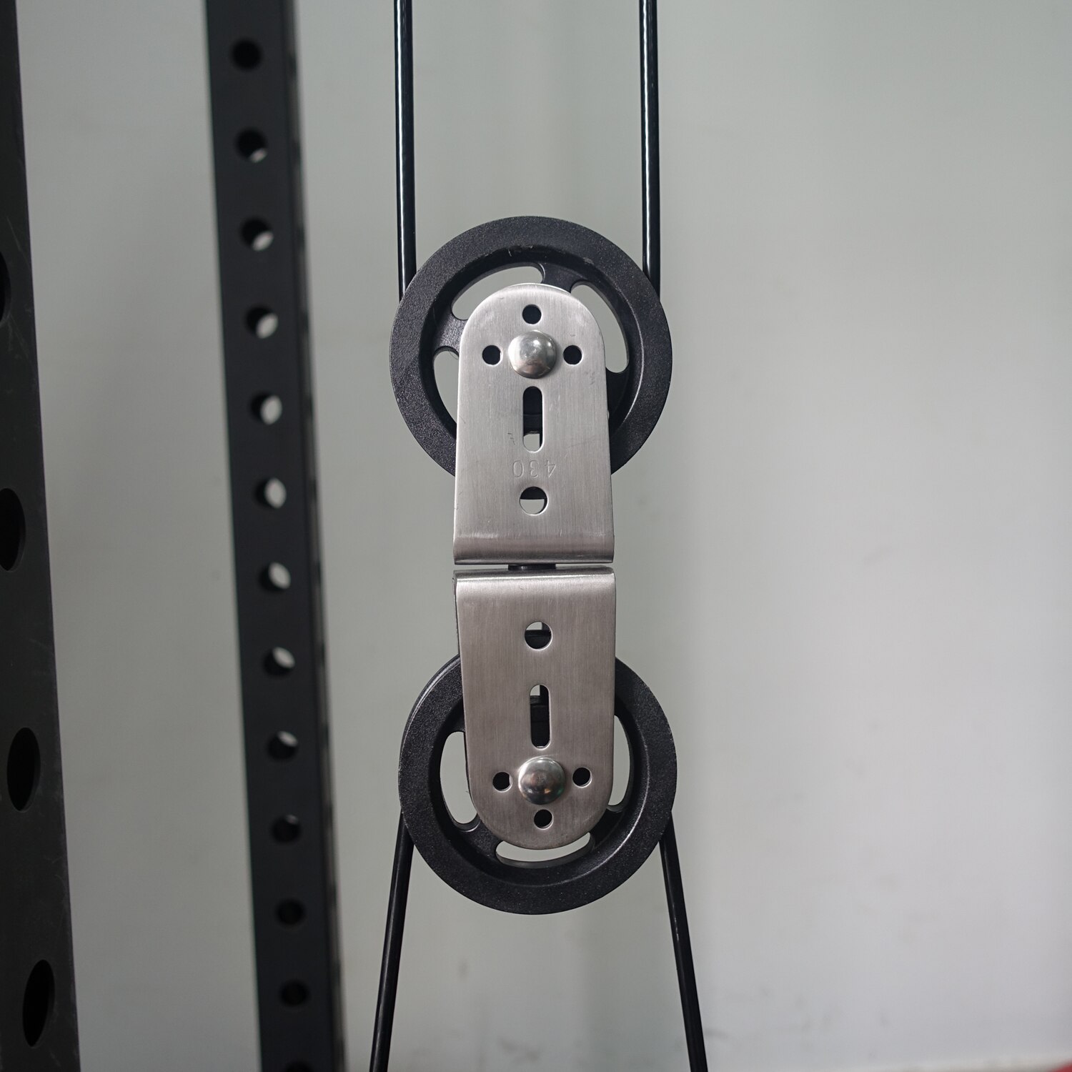 Heavy Duty Double Pulley Rotation Wheel for Loading Strength Lifting Workout DIY Gym Home Cable Machine Sport Accessories