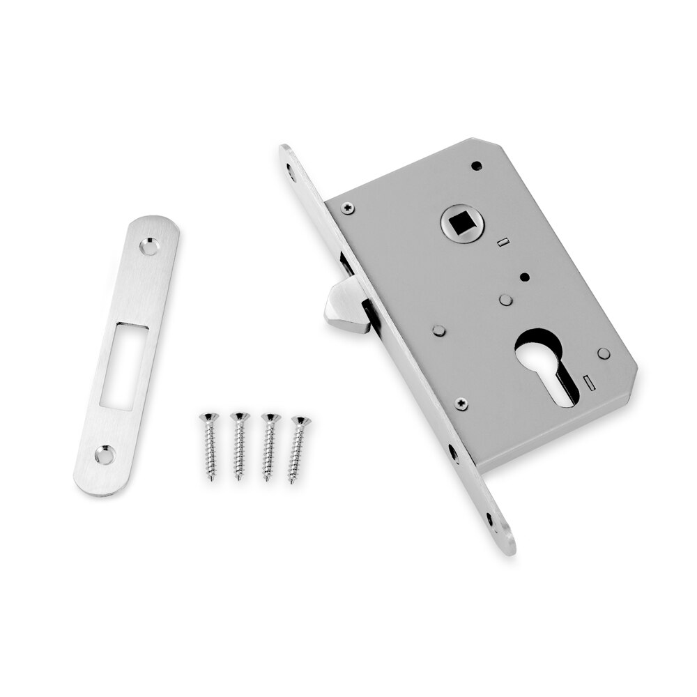 Sliding Door Lock Brass Lock Core Stainless Steel Cross key Furniture Hardware Anti-Theft Safety Window Wood Gate Floor Locks