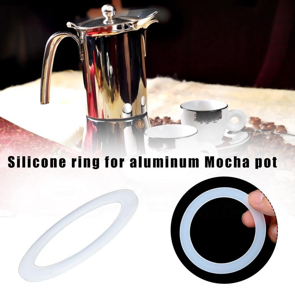Silicone Seal Ring Flexible Washer Gasket Ring Replacenent For Moka Pot Espresso Kitchen Coffee Makers Accessories Parts