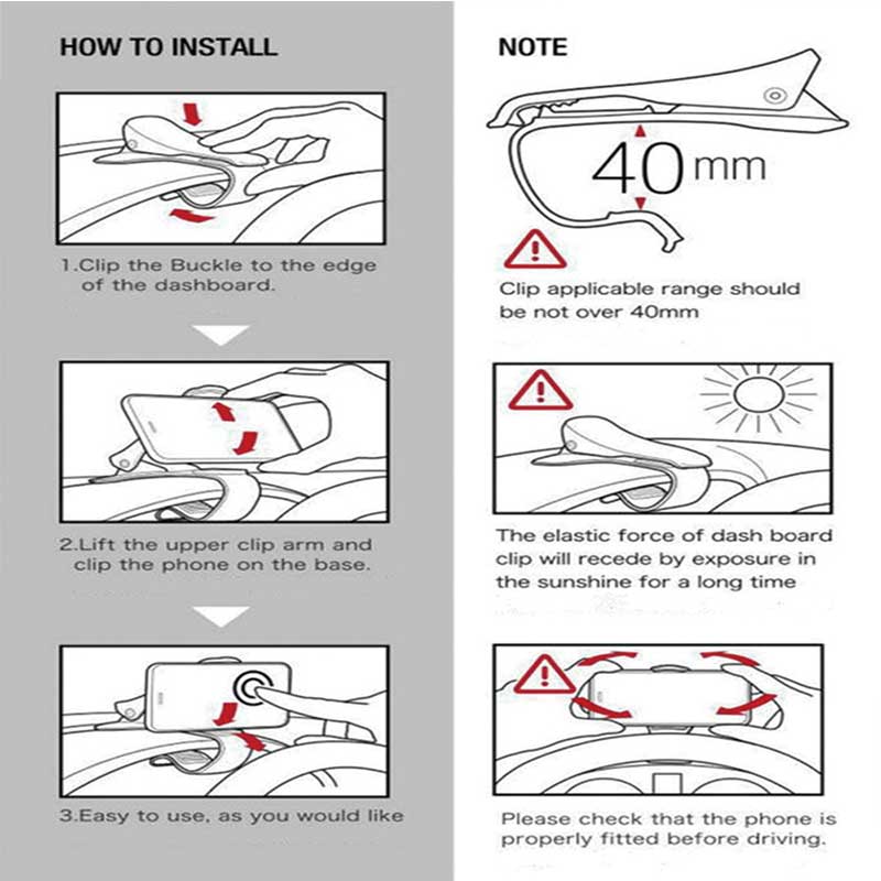 Auto Telefoon Houder Mobiele Mount Voor Civic Clio Passat B5 Focus Mk2 Fiat Bravo Nissan Kicks Opel Vw up