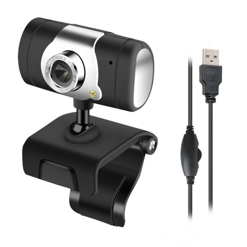 1PC Computer Camera HD USB 2.0 Webcam Camera With Micphone Clip For Both Laptop And Desktop