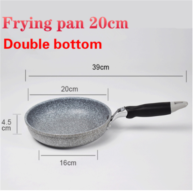 Frying Pan 28cm Wok Pan Non-stick Pan Home Skillet Cauldron Induction Cooker Frying Pans Pancake Pan Kitchen Supplies: A