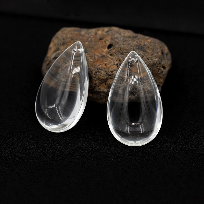 6 sztuk 28*48mm przezroczysta woda upuść kształt kryształ koraliki robić biżuterii diy kurtyna koralikowa wisiorek akcesoria