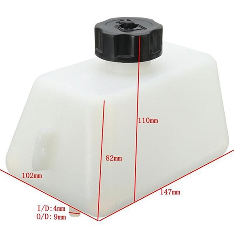 1pc white Plastic Motorcycle Petrol Fuel Tank For Mini Motor Dirt Bike Filter 1L motorcycles Accessories